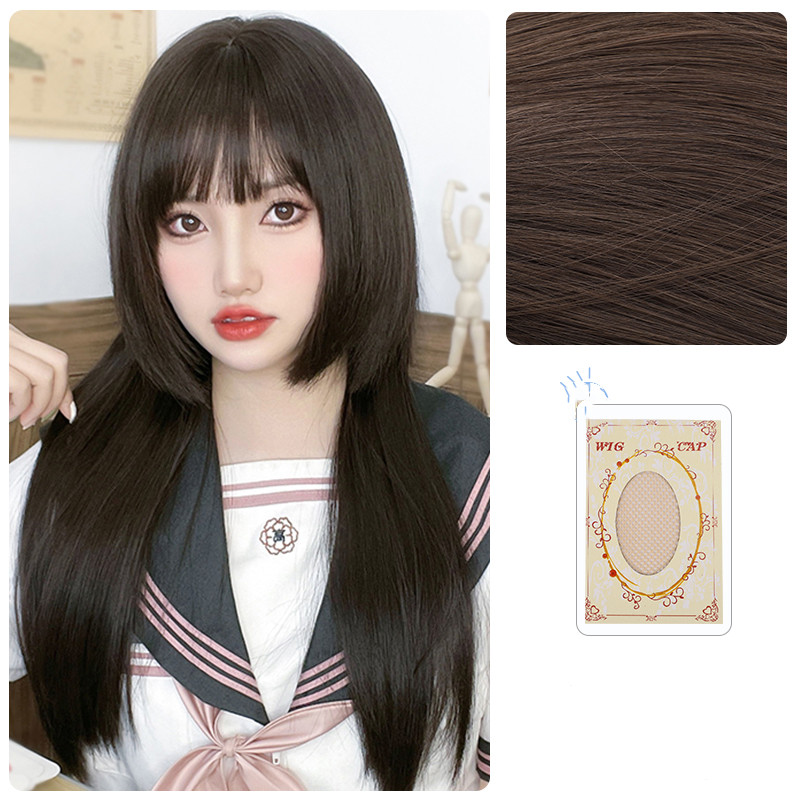 Princess Cut Wig Female Long Hair Simulation Net Red photo 6