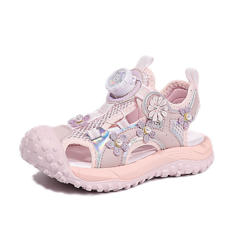 2026 Summer New Girls Closed-Toe Sandals, Kids Soft Sole Non-Slip Beach Shoes, Girls Sports Sandals photo 3
