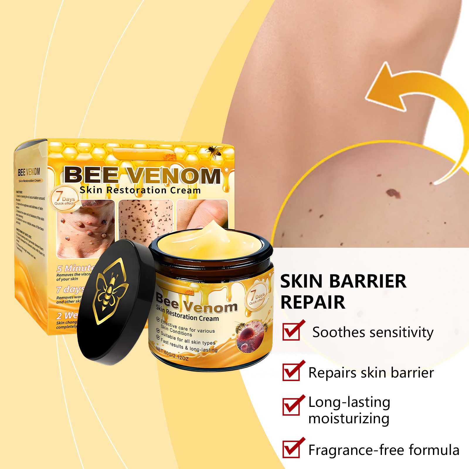 Skin Soothing Cream 60g 1box photo 5