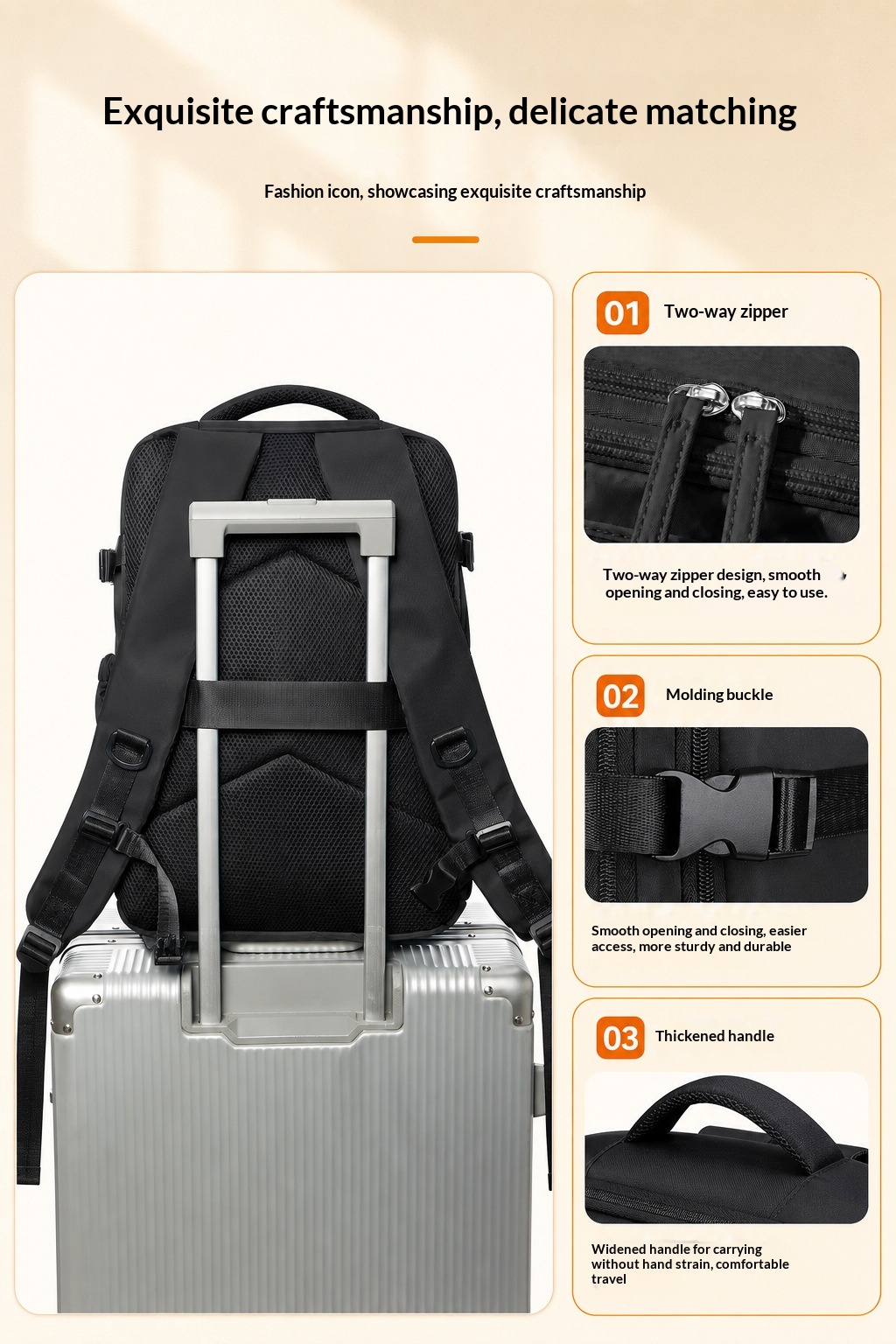 Vacuum Compression Travel Bag, Budget Airline Boarding Bag, 16 Inch Computer Storage, Large Capacity, Lightweight photo 5