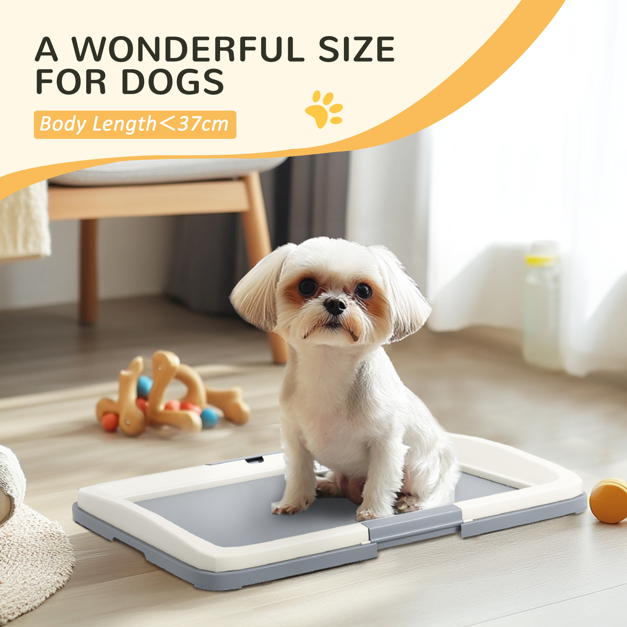 Dog Toilet Tray For Training Dogs, Dog Litter Tray For Indoor, Outdoor, 63 X 49 X 6cm photo 1