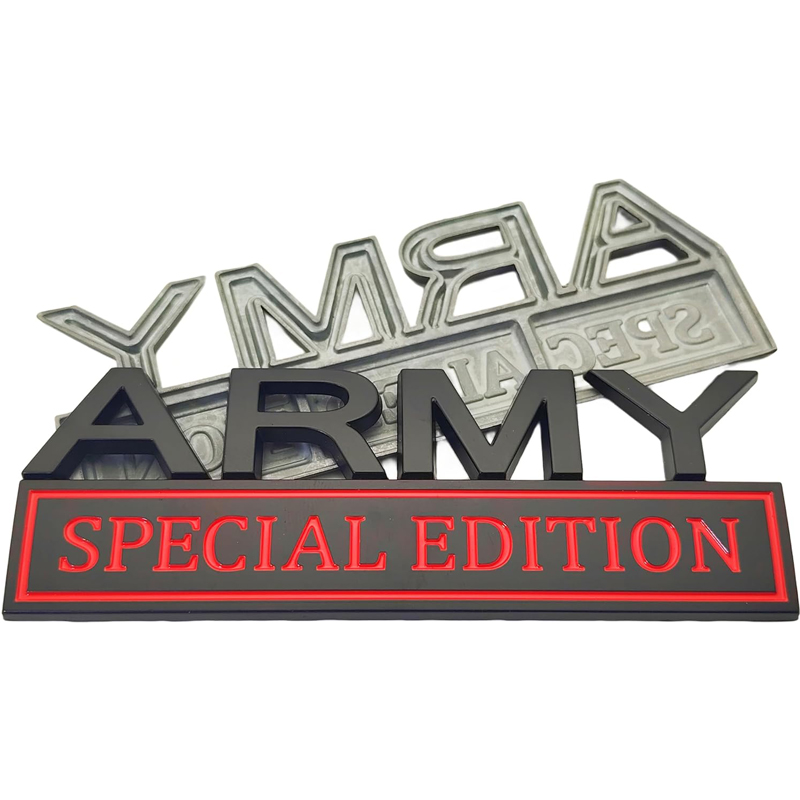 2pack Army Special Edition Emblems, Army Car Emblem 3D Badge Decal Car Truck SUV,Refrigerator Sticker,Window Display Stickers photo 2