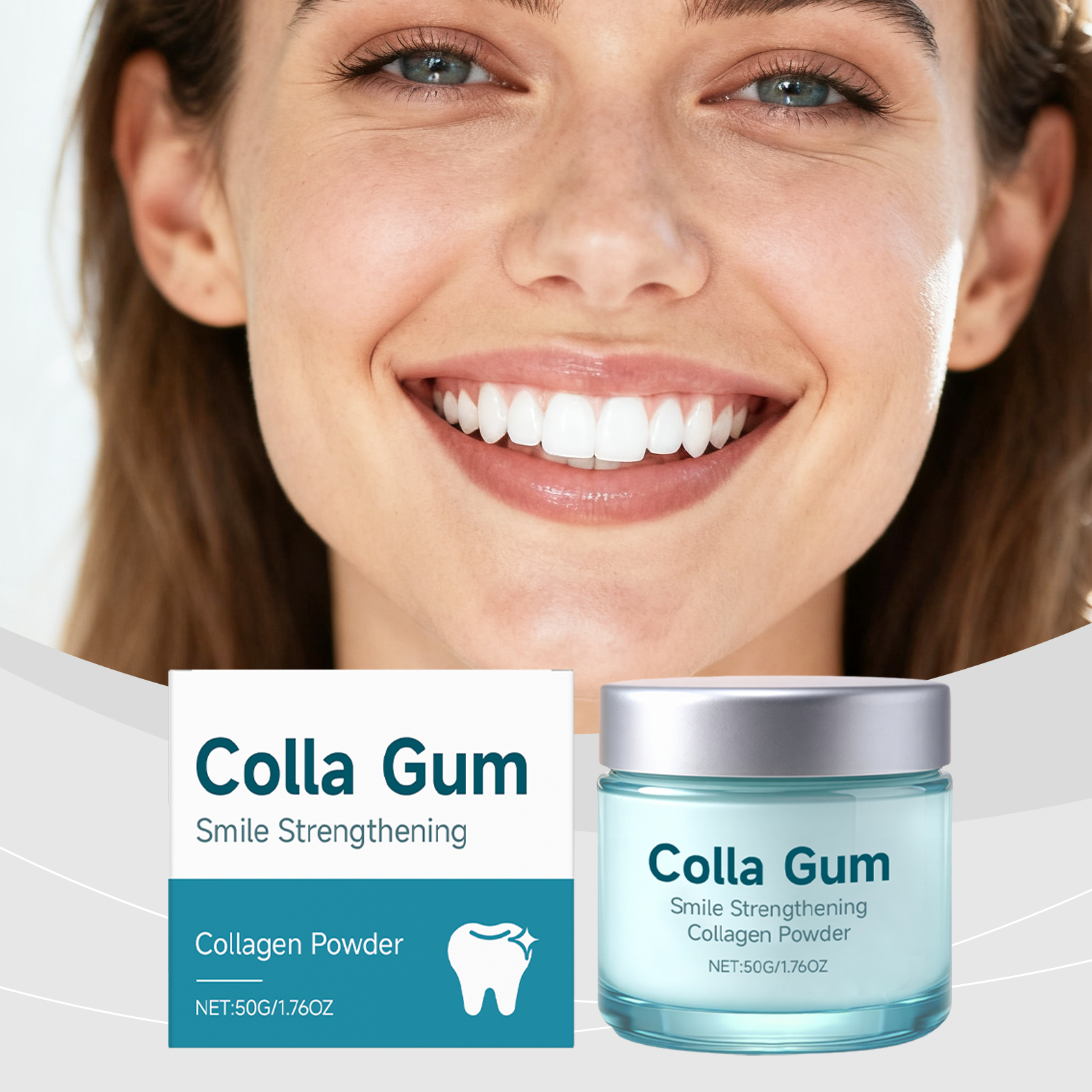 Collagen Tooth Whitening Powder 50g-box photo 2