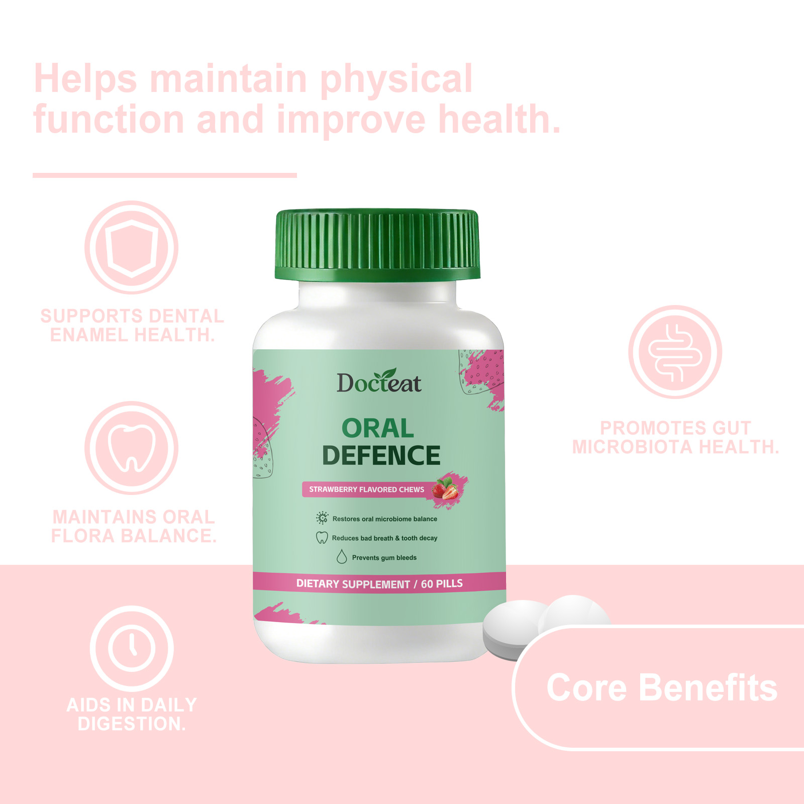 Oral Microbial Support Tablets Input 60 Tablets-Bottle photo 4