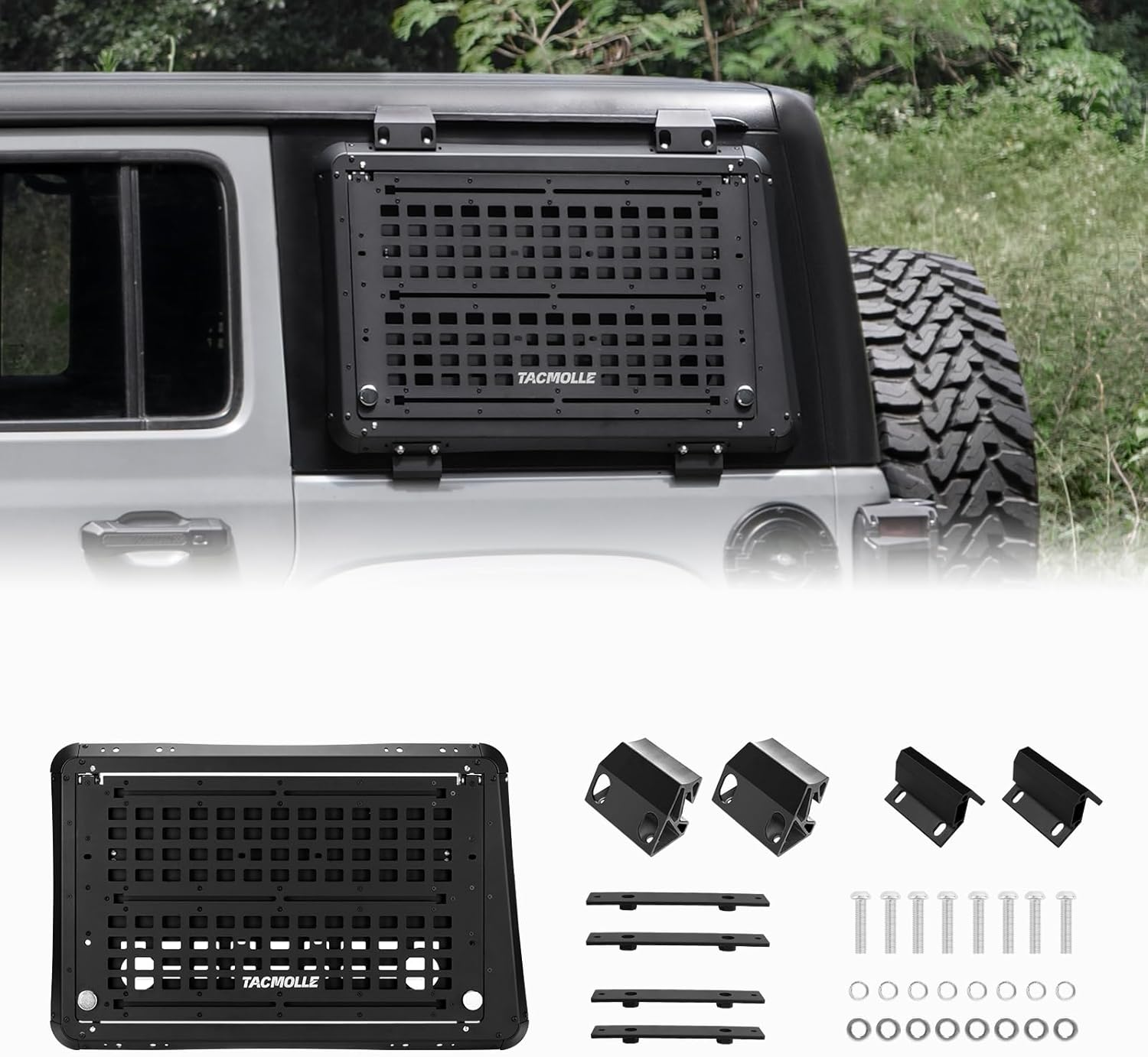Side Window MOLLE Panel W Drop-down Workbench For Wrangler JL 4 Drs-L photo 1