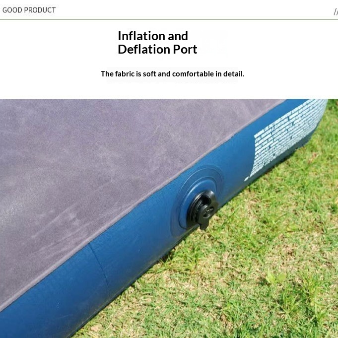 Pvc Flocked Honeycomb Inflatable Bed Outdoor Camping Style Inflatable Mattress Household Thickeneded Foldableing Flocked Mattress Wholesale photo 4