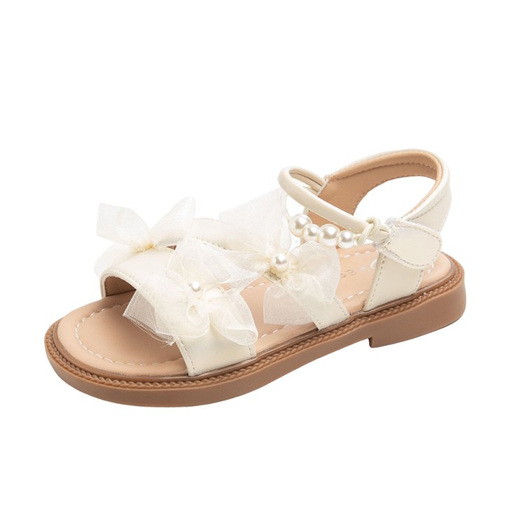Fairy Style Girls' Baby Princess Sandals, Bow Shaped Children's Roman Shoes, Summer New Style Girls' Beach Shoes photo 2