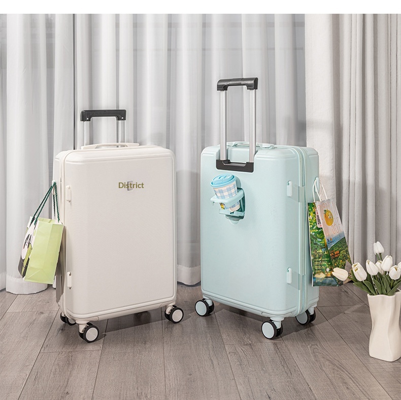 2026 New Luggage Trolley Case Student 20 Inch Lightweight Boarding Large Capacity Password Travel Leather Box Male - DY5209 Mint Emerald photo 4