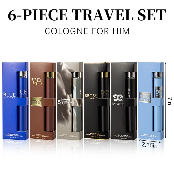 6pcs Set, 1.18fl.oz 35ml Each Bottle, Men's Eau De Toilette Spray, Long-Lasting Perfume, 6 Different Scent, Perfect For Dating, Daily Life, Parties, Gift Giving photo 8