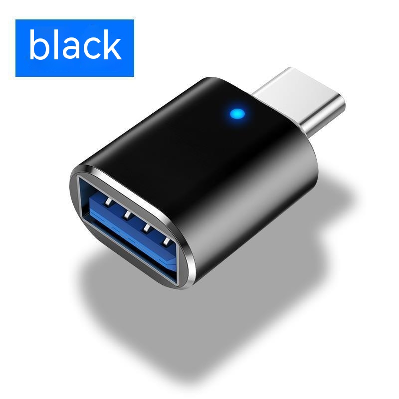 Type-c To Usb30 USB With Indicator Light Mobile Phone Mouse Keyboard Sound Card Car Charger OTG Adapter photo 3