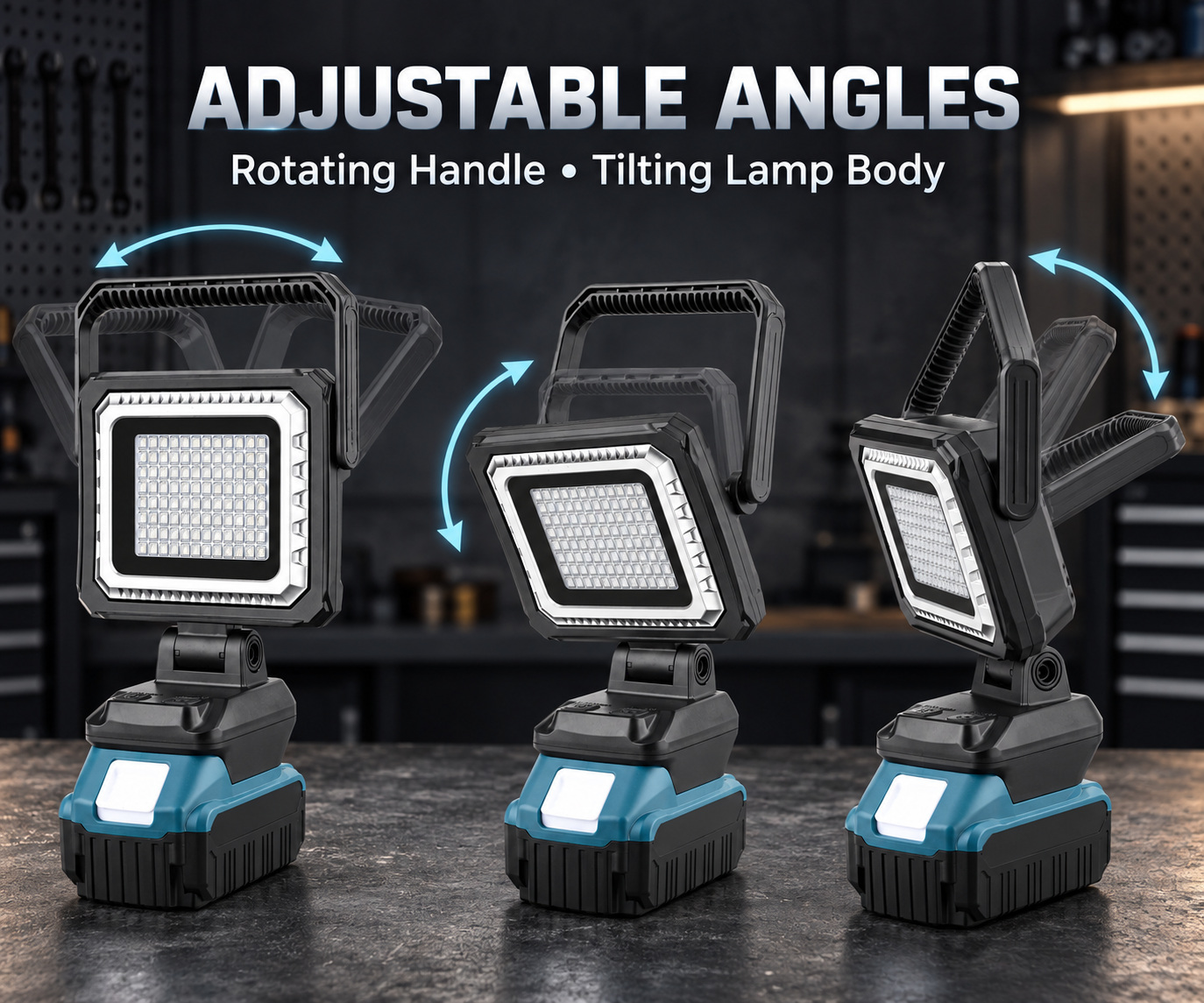 Rechargeable Type C 18650 W8128 8 Wholesale Supply 6500mAh Battery LED Flood Light 96 3 photo 4
