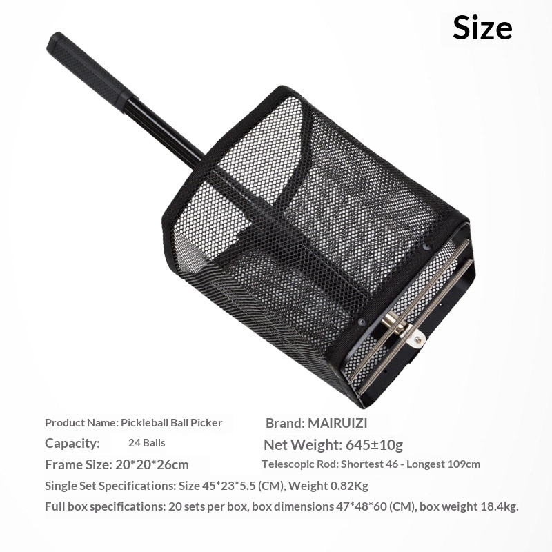 Pickleball Ball Retriever, Convenient Ball Pickup Frame That Eliminates The Need To Bend Over, Detachable, Portable Storage, Ball Collector photo 2