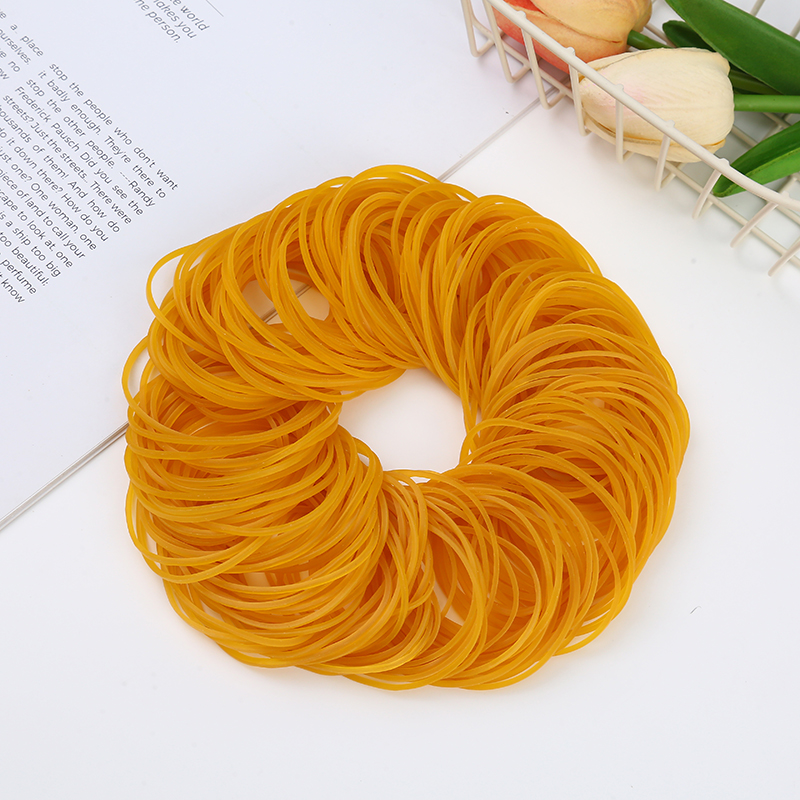 Wanlin Yellow Natural Rubber Bands 500g-pack photo 1