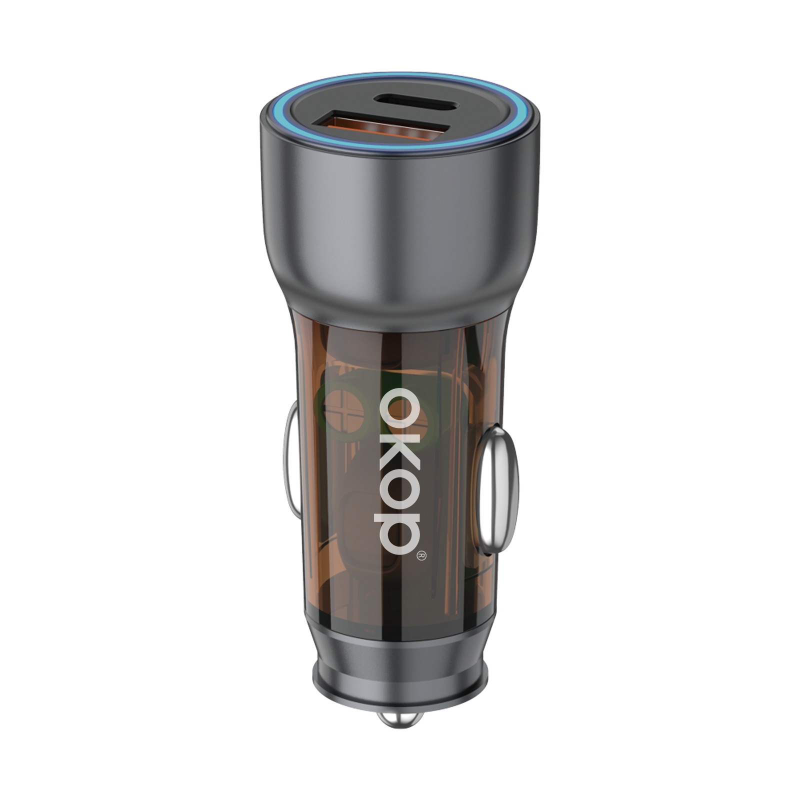 KP-C102 In-stock Multi-port Car Charger USB Type-C With Super-fast Charging And MP3 Player Functionality photo 1