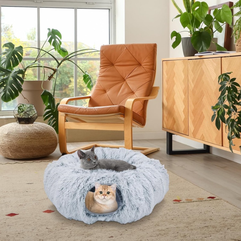 Cat Tunnel Bed Cat Nest Interactive Toy For Small Medium Large Cats Exercise photo 5