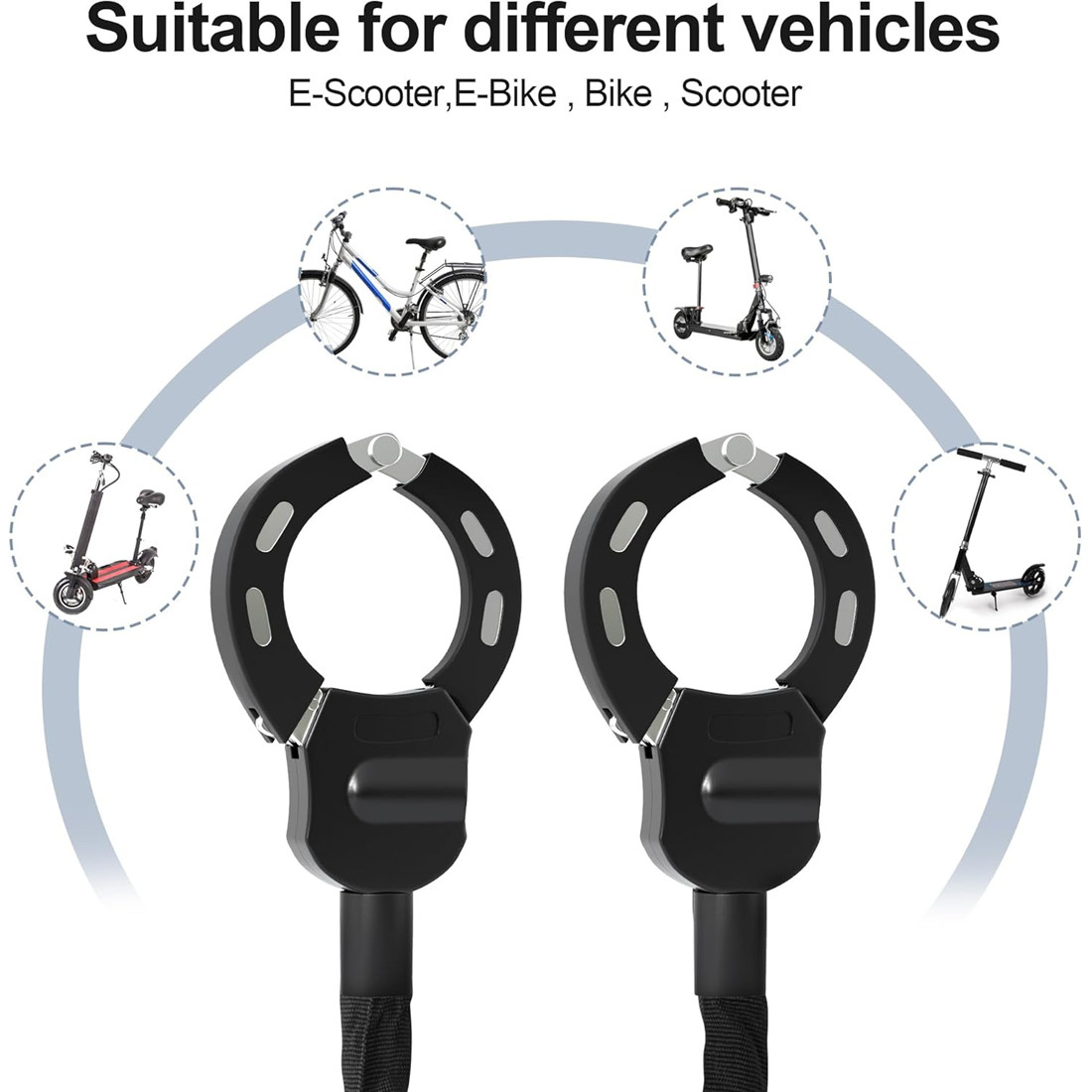 E-Scooter Handcuff Lock For Motorcycle Bike Lock Anti-Theft photo 4