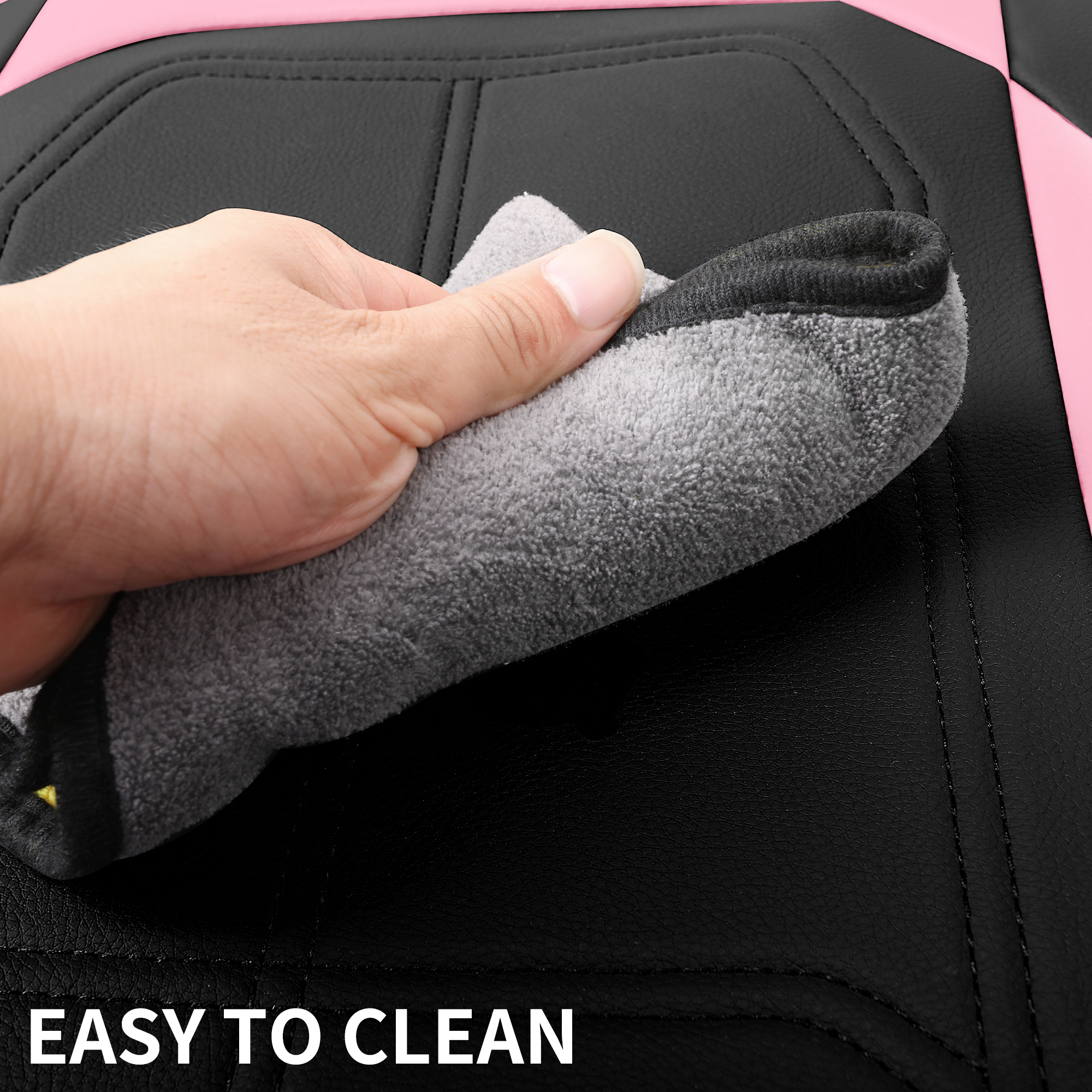 Single Square Embossed Y Lo Go Car Seat Cushion photo 8