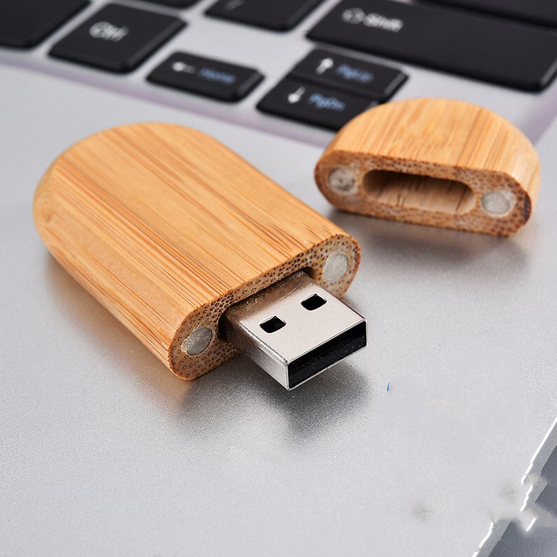 Wooden USB Drive Gift U Disk Set Maple Bamboo Creative photo 6