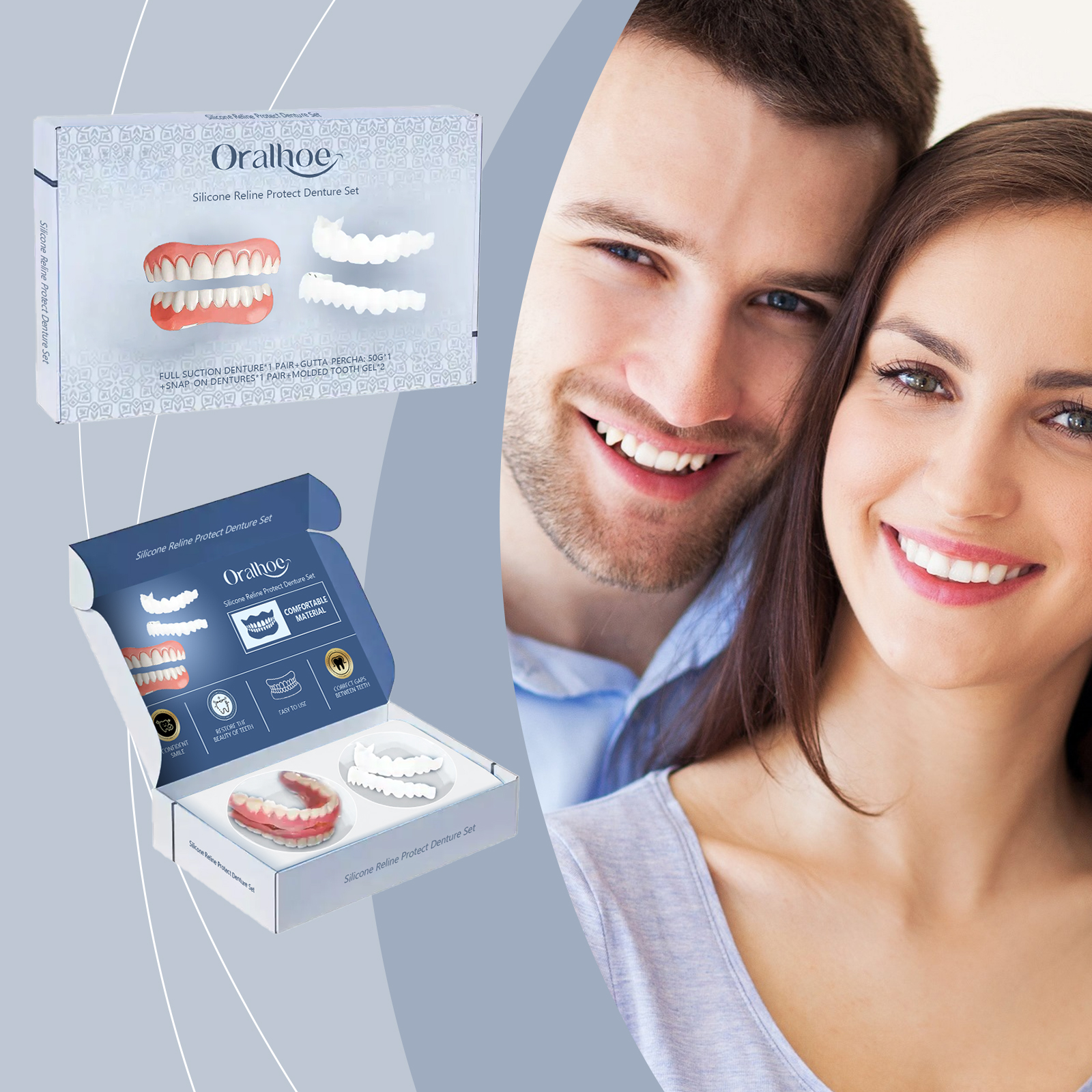 Dental Modification Set 1 Set  1Box, Round Seal Sticker photo 3