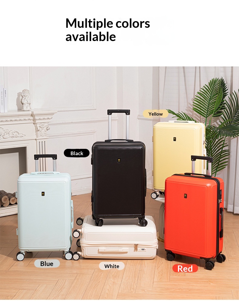 2026 New Luggage Trolley Case Student 20 Inch Lightweight Boarding Large Capacity Password Travel Leather Box Male - DY5209 Rock Dark photo 2