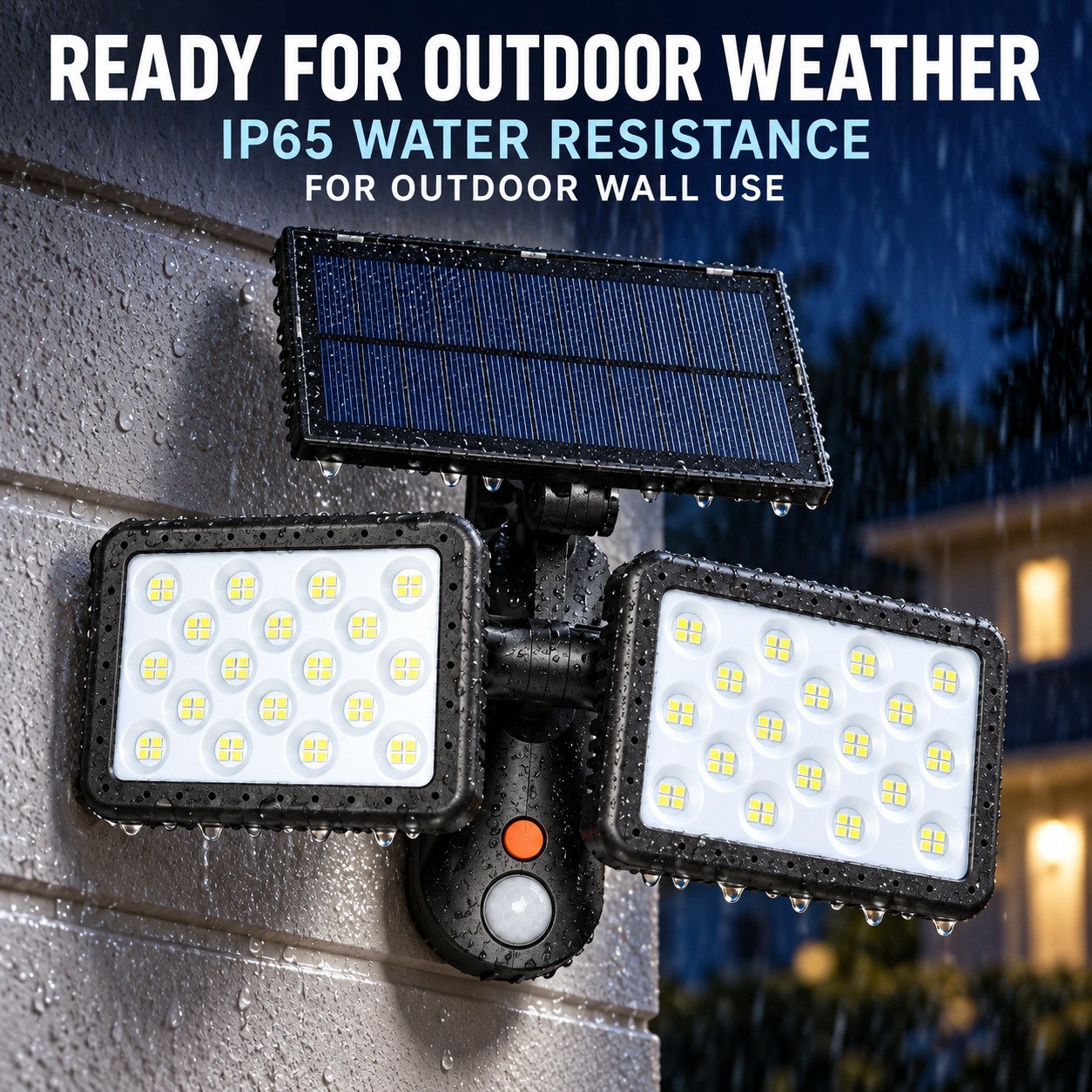 Solar Powered Rechargeable Motion Sensor Waterproof LED Work Light For Auto Repair W770A IP65 Street photo 6