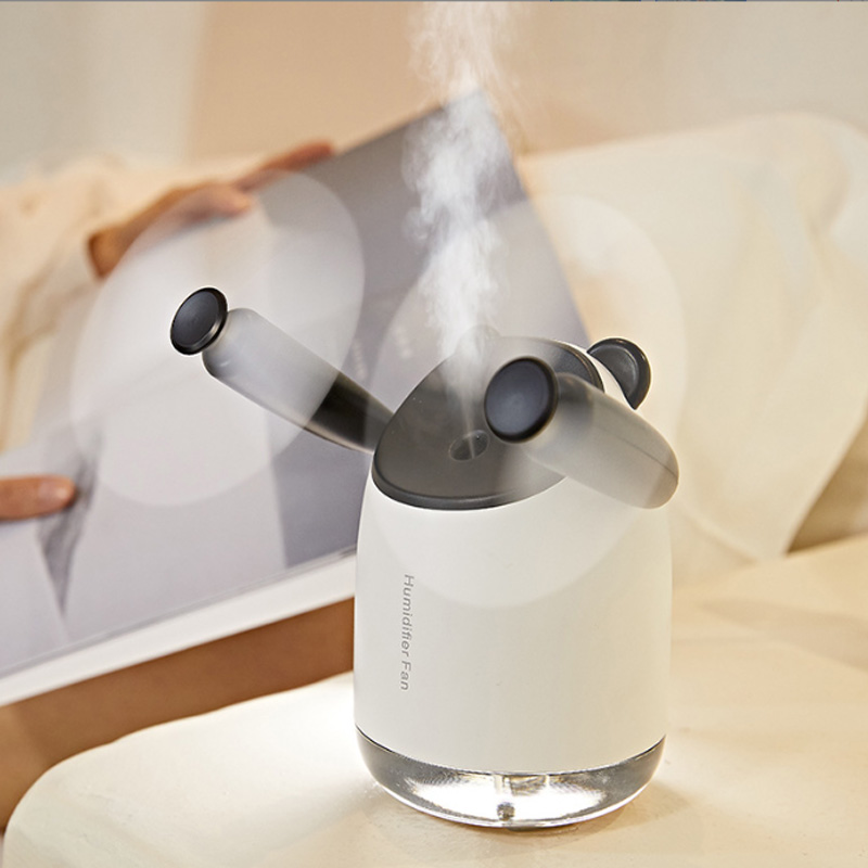 Spray Cooling Fan Portable Water Humidifier,USB Fan,desktop Small Fan,mini Air Conditioner  Humidifier Double Head Fan photo 2