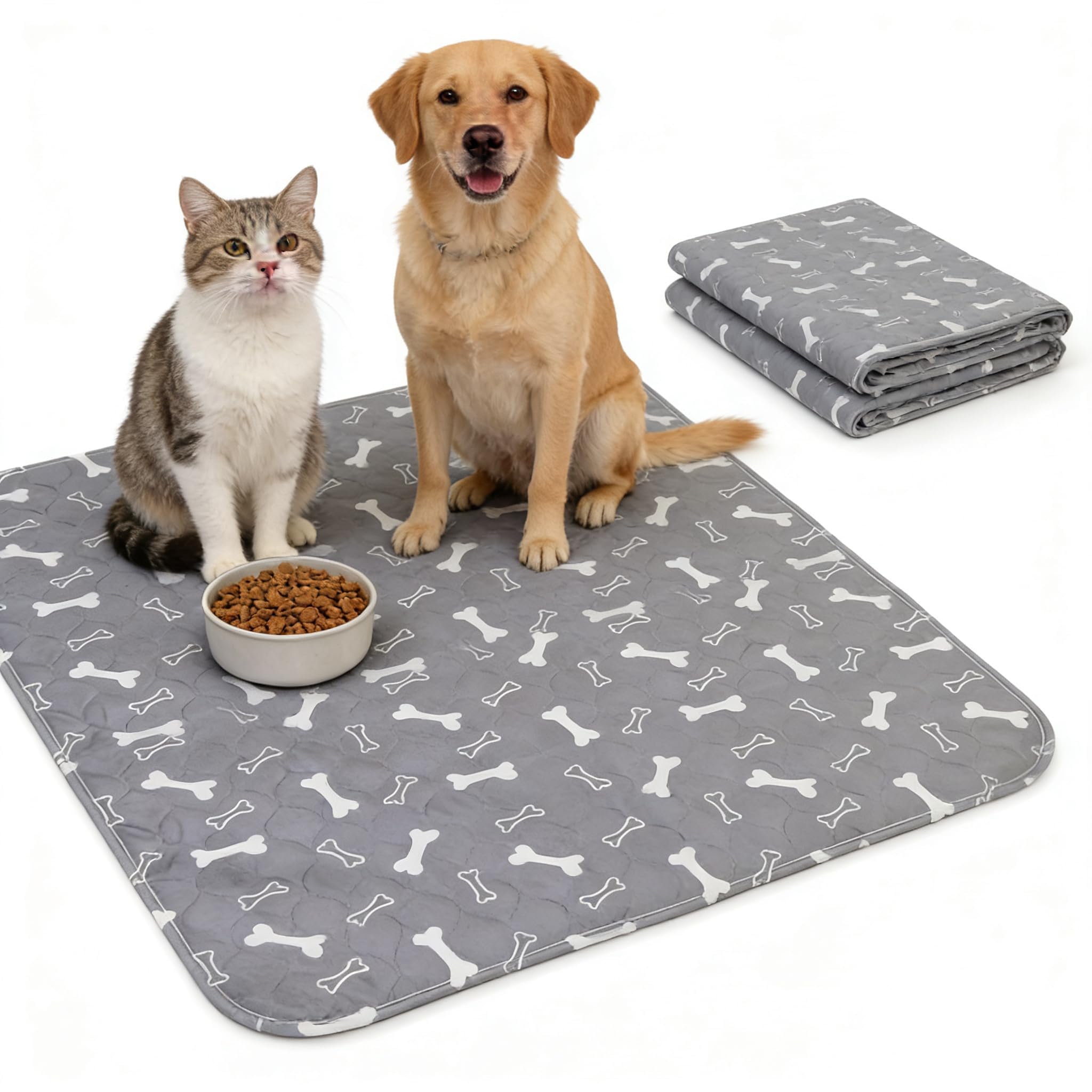Puppy Urine Pad, Non-Slip Leakproof Dog Pee Mat , Washable Reusable Puppy Training Pads,Odor Resistant Absorbent Pad For Dogs And Cats photo 5