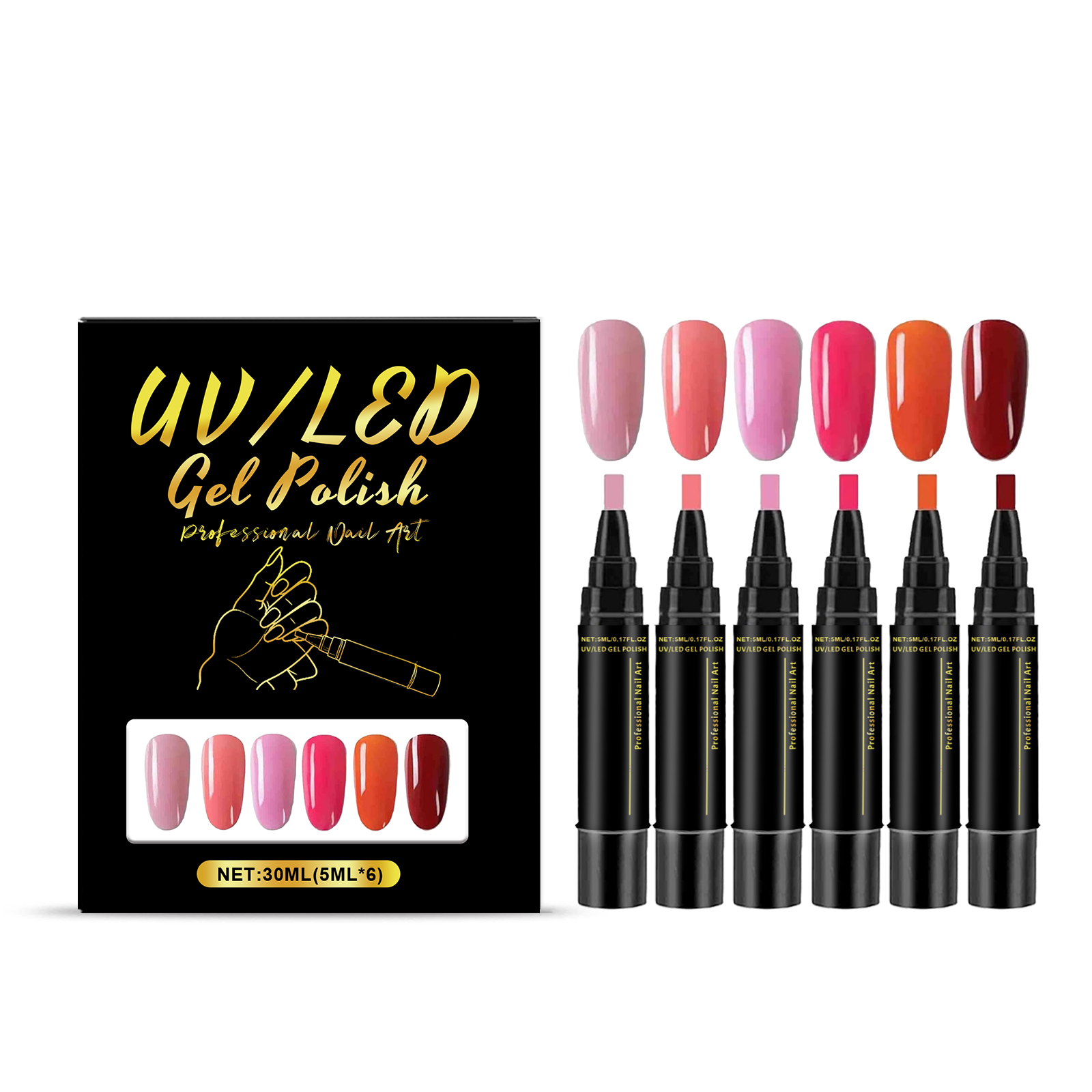 Nail Polish Pen 6pc 1box photo 1