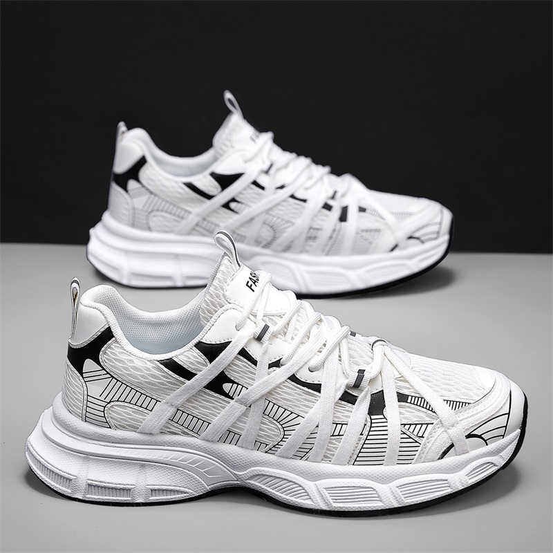 2026 New Fashion Breathable Versatile Casual Shoes For Men, Chunky Sole Mesh Sneakers, Casual Footwear For Teens photo 2