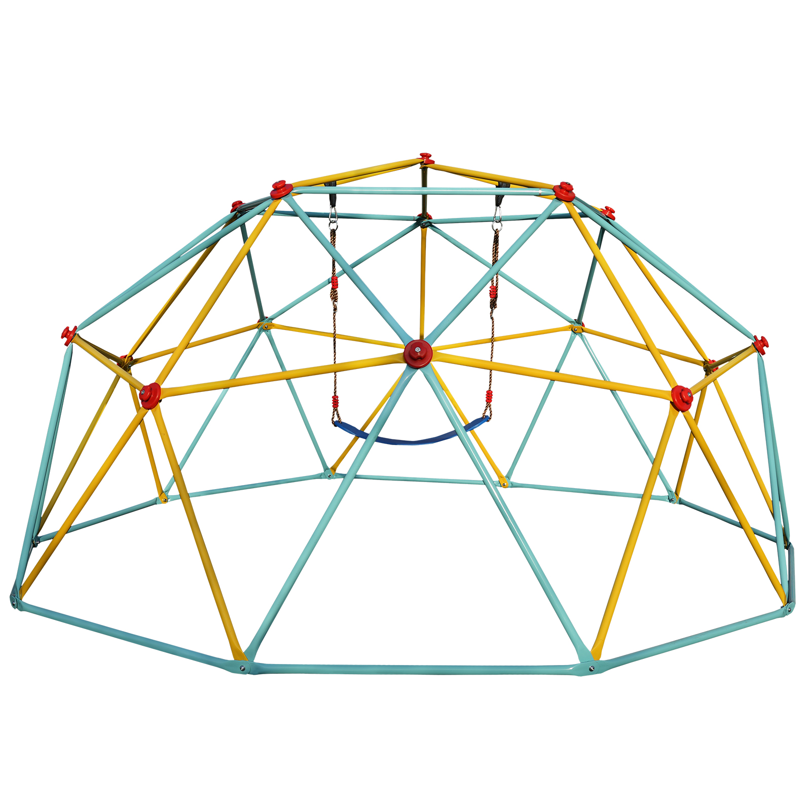 10 Foot Climbing Dome Children's Jungle Gym Suitable For Park Dome Mountaineers And Swing Playground Equipment, Blue photo 8