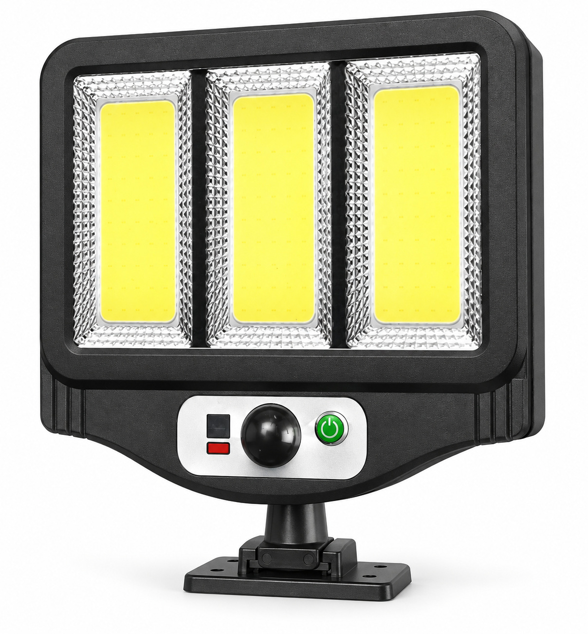 Solar Powered Rechargeable Motion Sensor COB LED Work Light 1500mAh For Auto W781 3 Battery photo 1