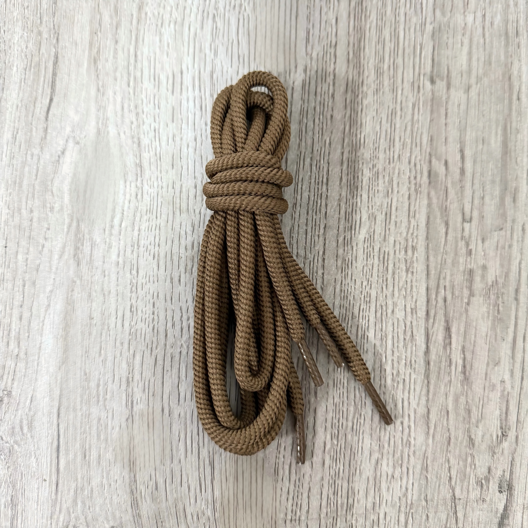 Round Solid-Color Ribbed Shoelaces photo 5