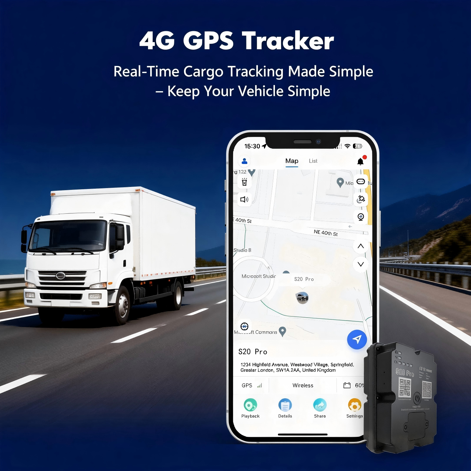 Long Battery 4G GPS Vehicle Tracker - Up To 30 Days Standby, Real-Time Tracking, Magnetic & Waterproof, Subscription Required photo 1