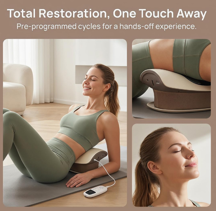 3 Heat Levels Vibration Massager Easy Relieves Lumbar Fatigue Multi-scene Safe photo 3