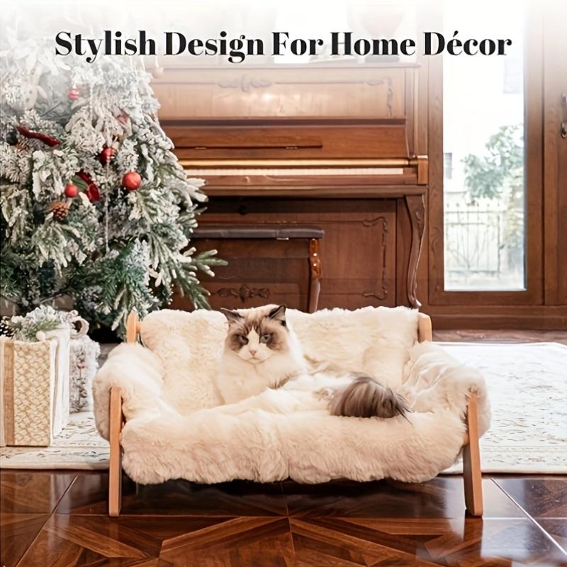 Cat Sofa Bed, Soft Plush Pet Sofa With Removable And Washable Cover, Non-slip Edge, Suitable For Indoor Cats And Small Dogs. photo 6