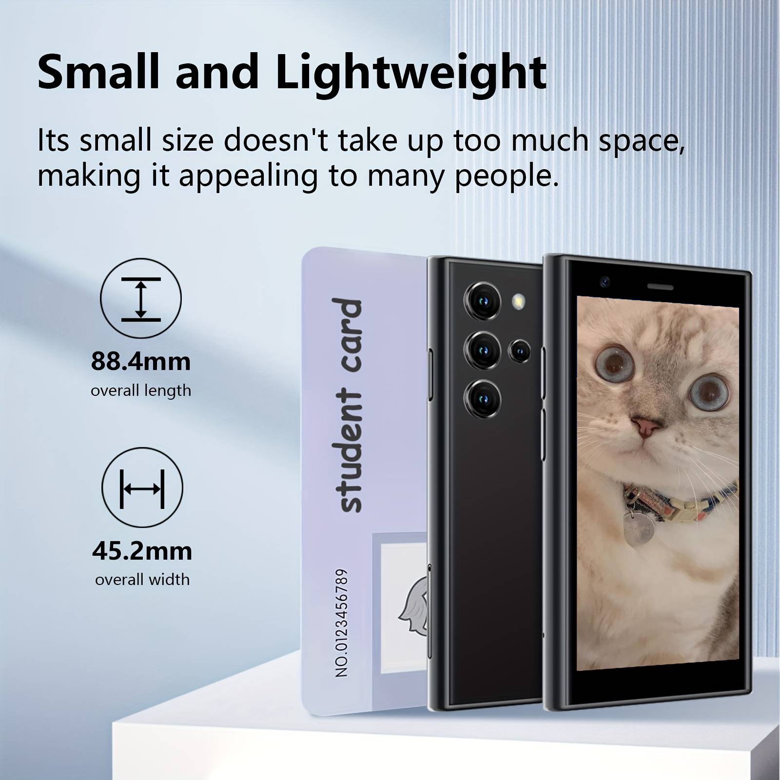 Mini Phone Smartphone,3GB-12GB,2800Mah,3.0 Inch Eye Protection Screen,3G  GPS,Dual SIM,Face ID,Android 8.1,Boys Girls photo 3