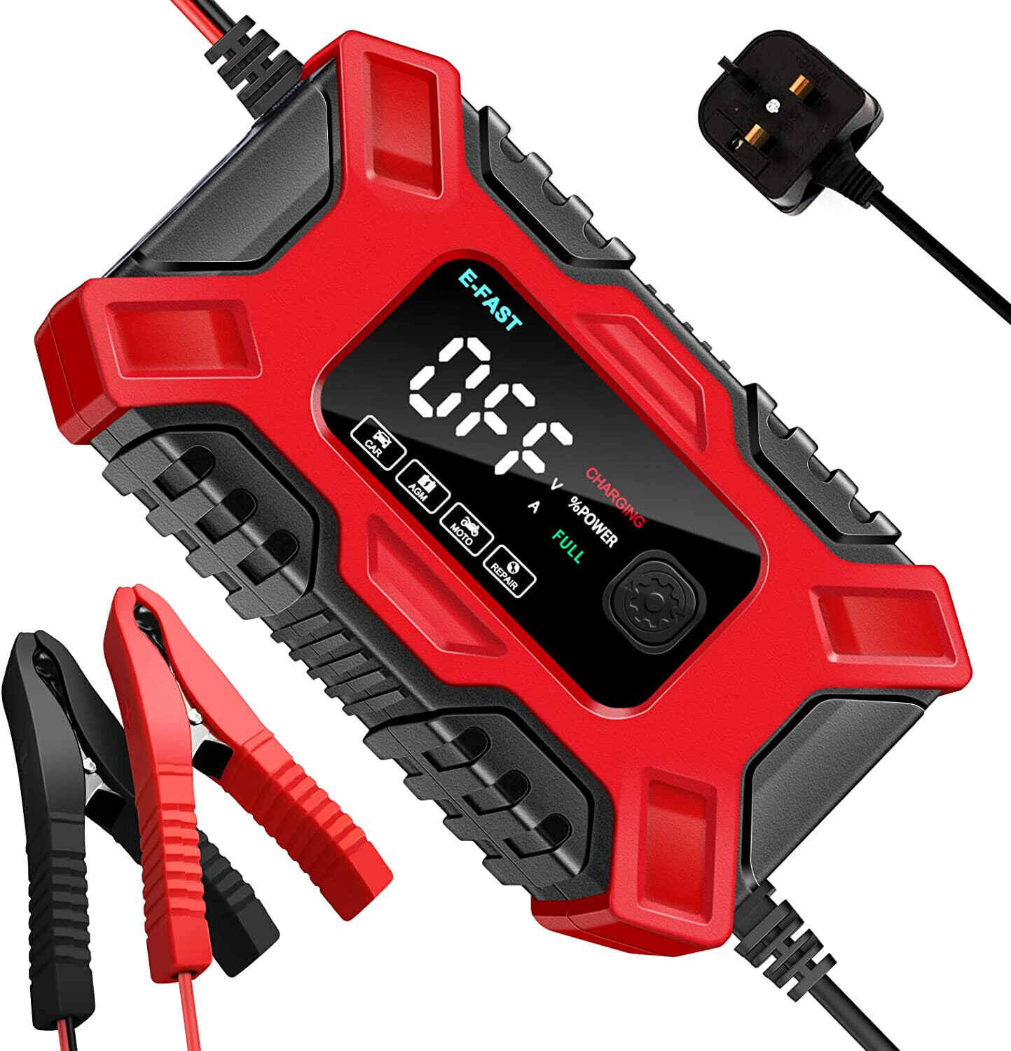 12V 6A Smart Car Battery Charger  Intelligent Pulse Repair For Car & Motorcycle Batteries AGM GEL photo 8