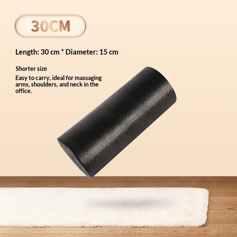 Epp Foam Roller Fitness Equipment Supplies Roller Roller Massage Stick. Glossy Black Roller Shaft Solid Yoga Column photo 2