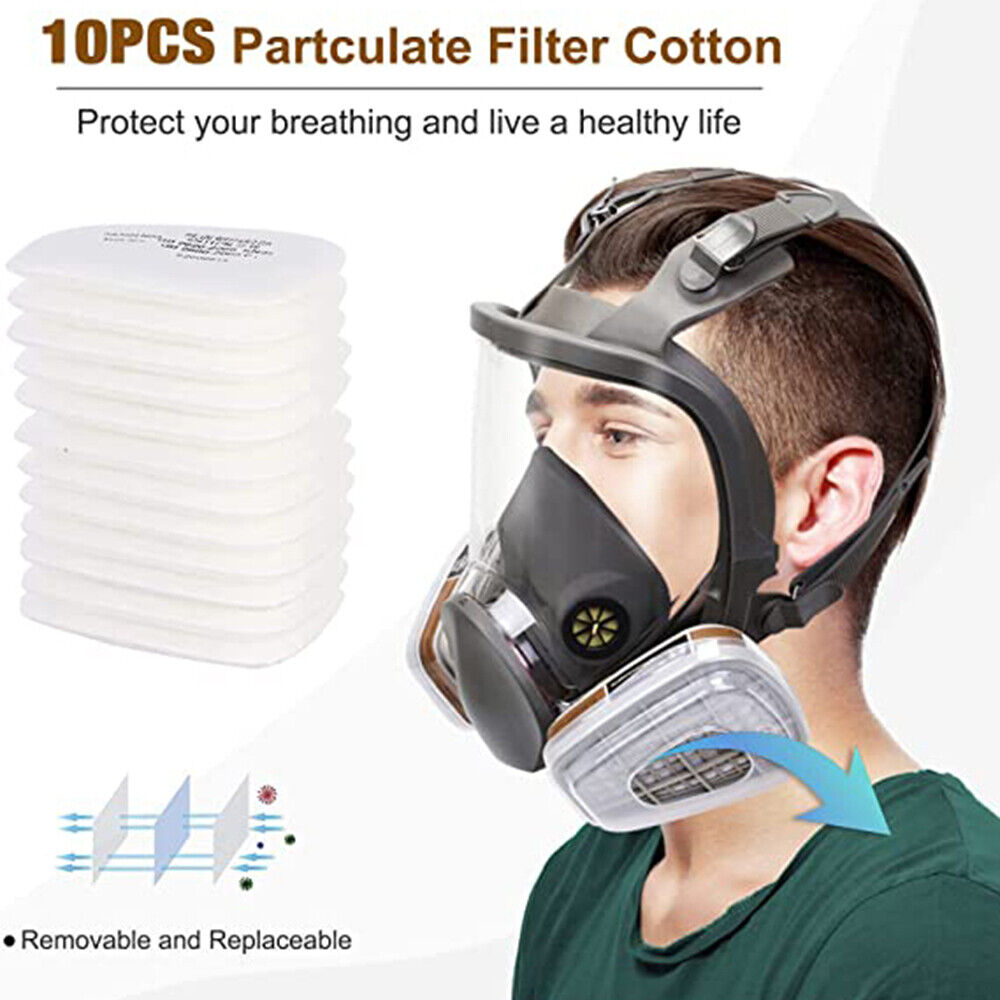 6800 Full Face 15 IN 1 Gas Mask Chemical Vapor Paint Spray Respirator 95 Filter photo 8