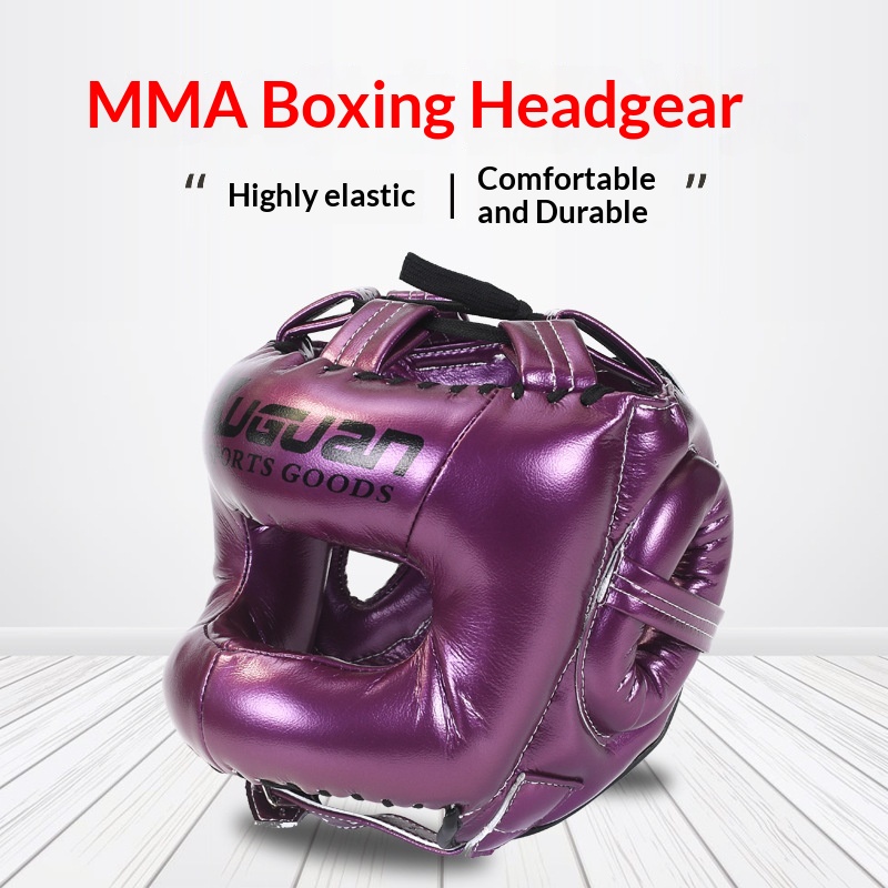 Boxing Head Protection Adult. Boxing Headgear Karate Helmet Beam Closed Full Protection Sanda Helmet Wholesale photo 1