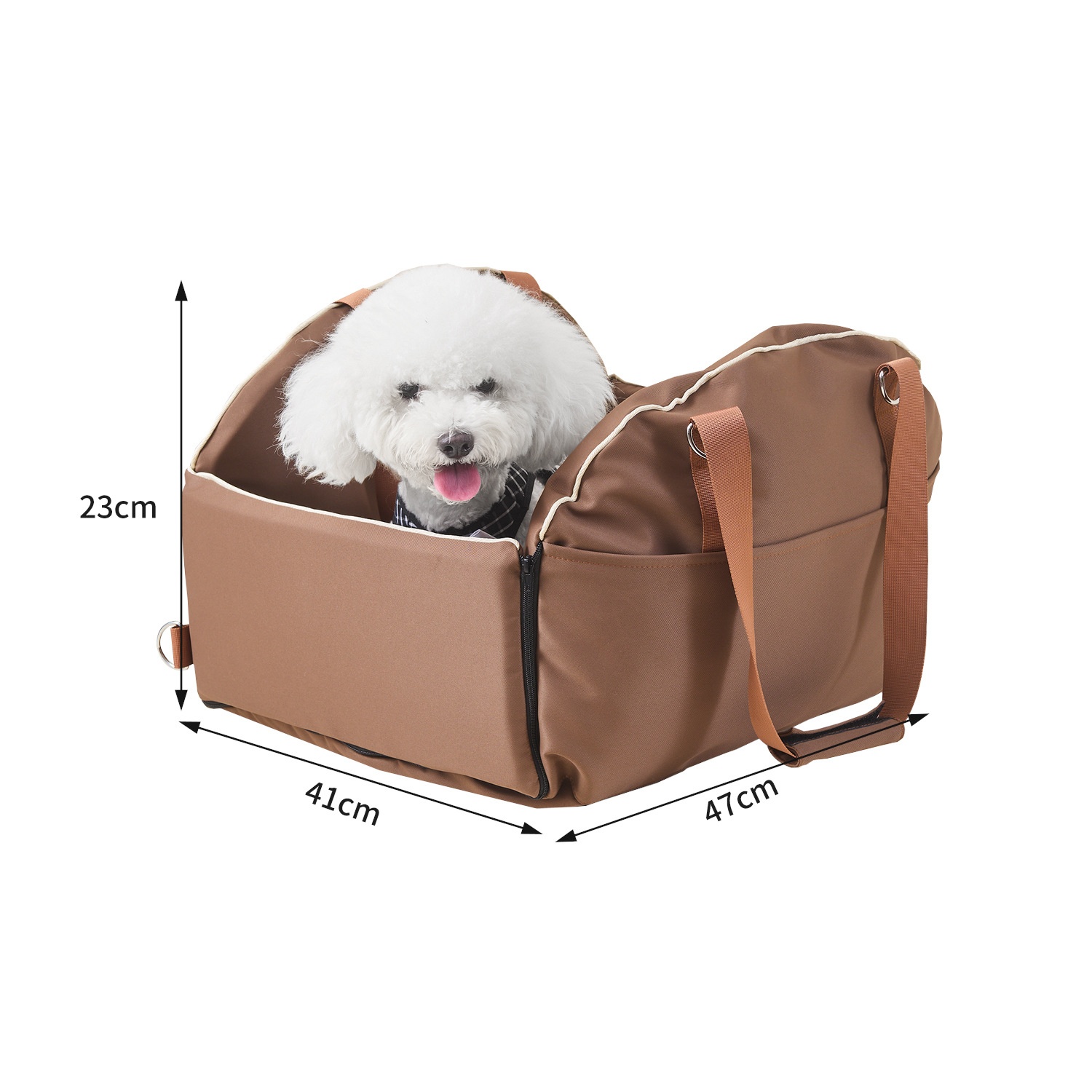 Multi-functional Portable Car Console Pet Carrier, Large-Capacity Dog Travel Bag photo 3