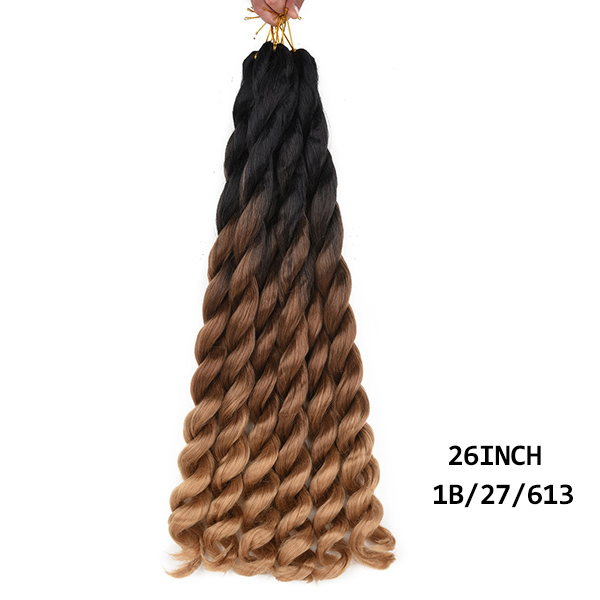 Big Curly Dirty Braid Crochet Wig photo 2