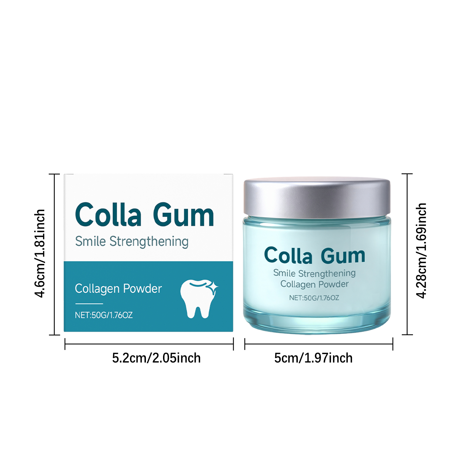 Collagen Tooth Whitening Powder 50g-box photo 3