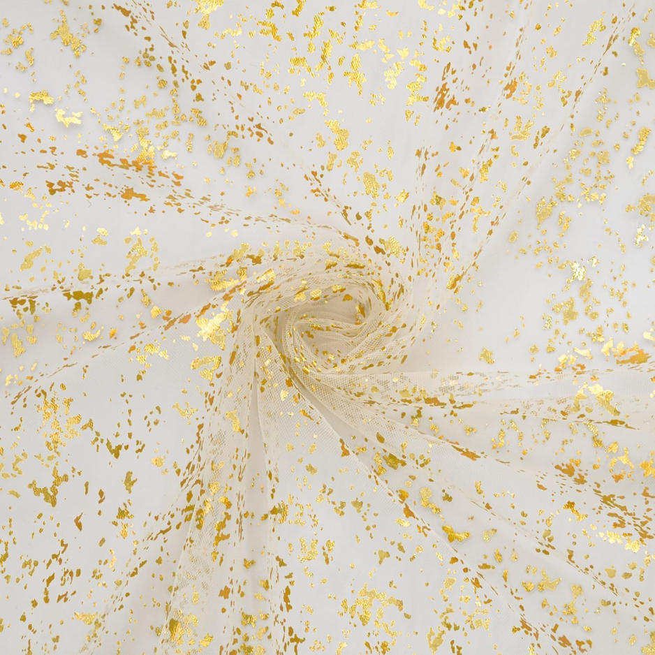 Gold Gauze Table Runner 120 Inch 10FT, Glitter Metallic Foil Sheer Dining Wedding Anniversary Holiday Birthday Table Decor For Home Party photo 5