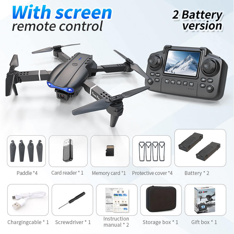 E99 Dual-Battery Drone With Screen photo 4