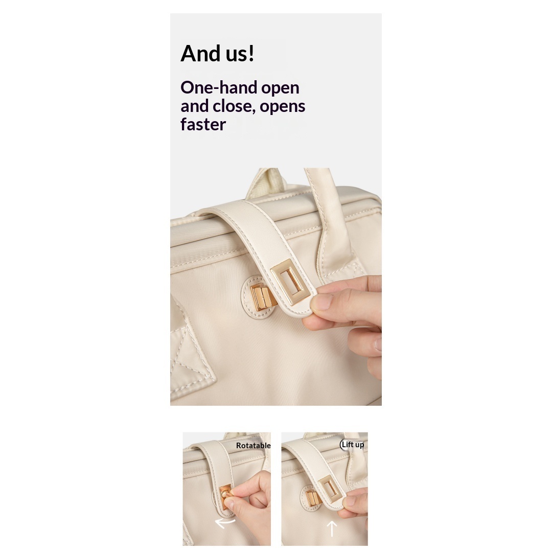 Multi Functional Handheld Backpack Mother And Baby Bag For Outdoor Use, Large Capacity Dry Wet Separation, Mommy Bag - Mi Bai photo 2