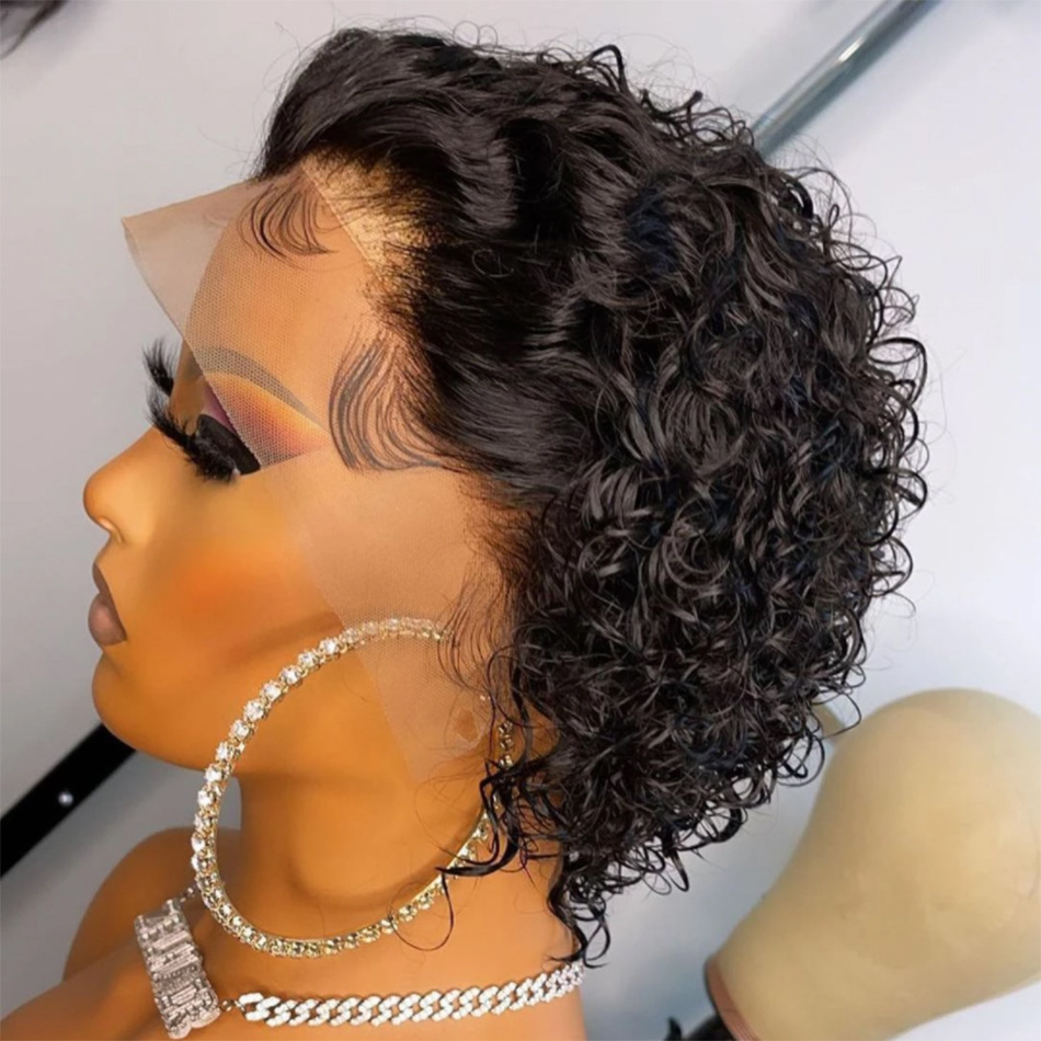Cut Real Hair Front Lace Wig photo 1