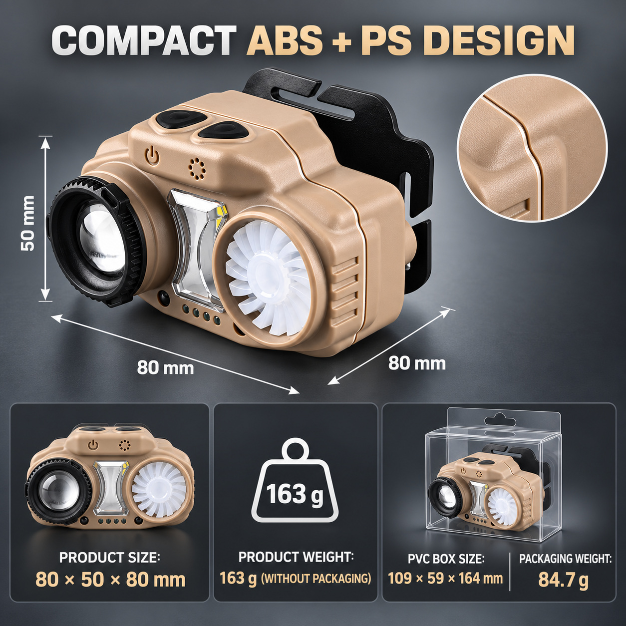 W663 1 Hands Free LED Headlamp 10W 4000mAh Rechargeable Type C For Camping Hiking Work photo 5