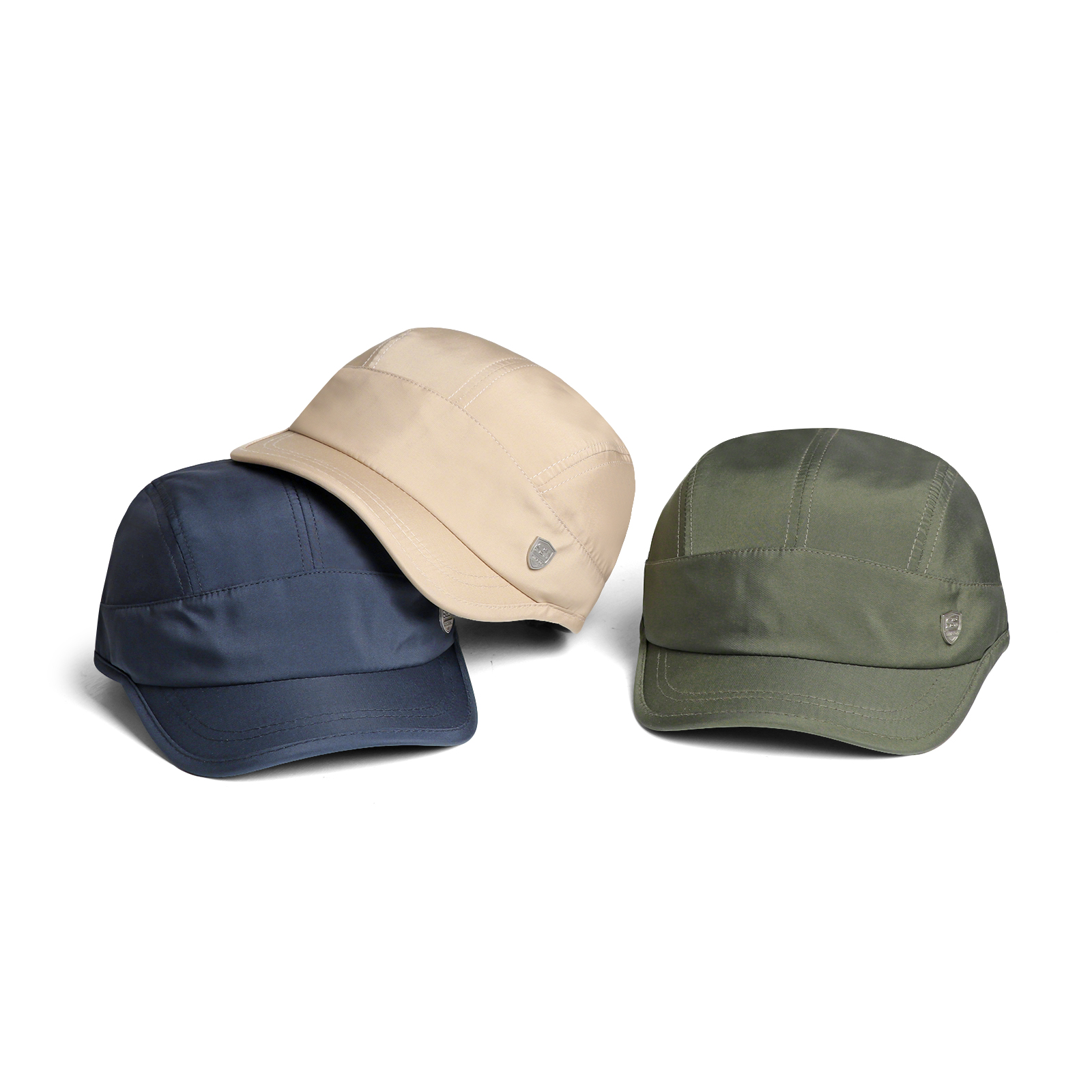 Lightweight, Breathable, Quick-drying Baseball Cap With Metal Emblem, Short Brim, Dome-shaped, Outdoor Casual Beanie Hat photo 5