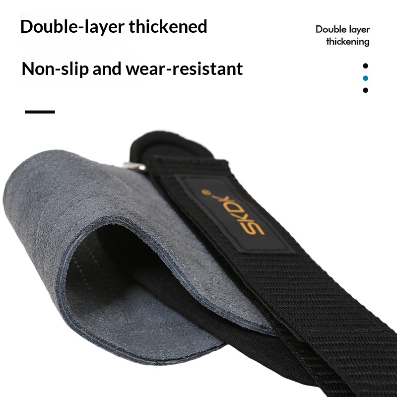 Cross-Border Skdk Cowhide Palm Protection Support Belt Sports Wristband For Men Deadlift Fitness Wrist Strength Training Protective Gear Wholesale photo 4